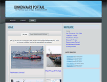 Tablet Screenshot of binnenvaartportaal.nl